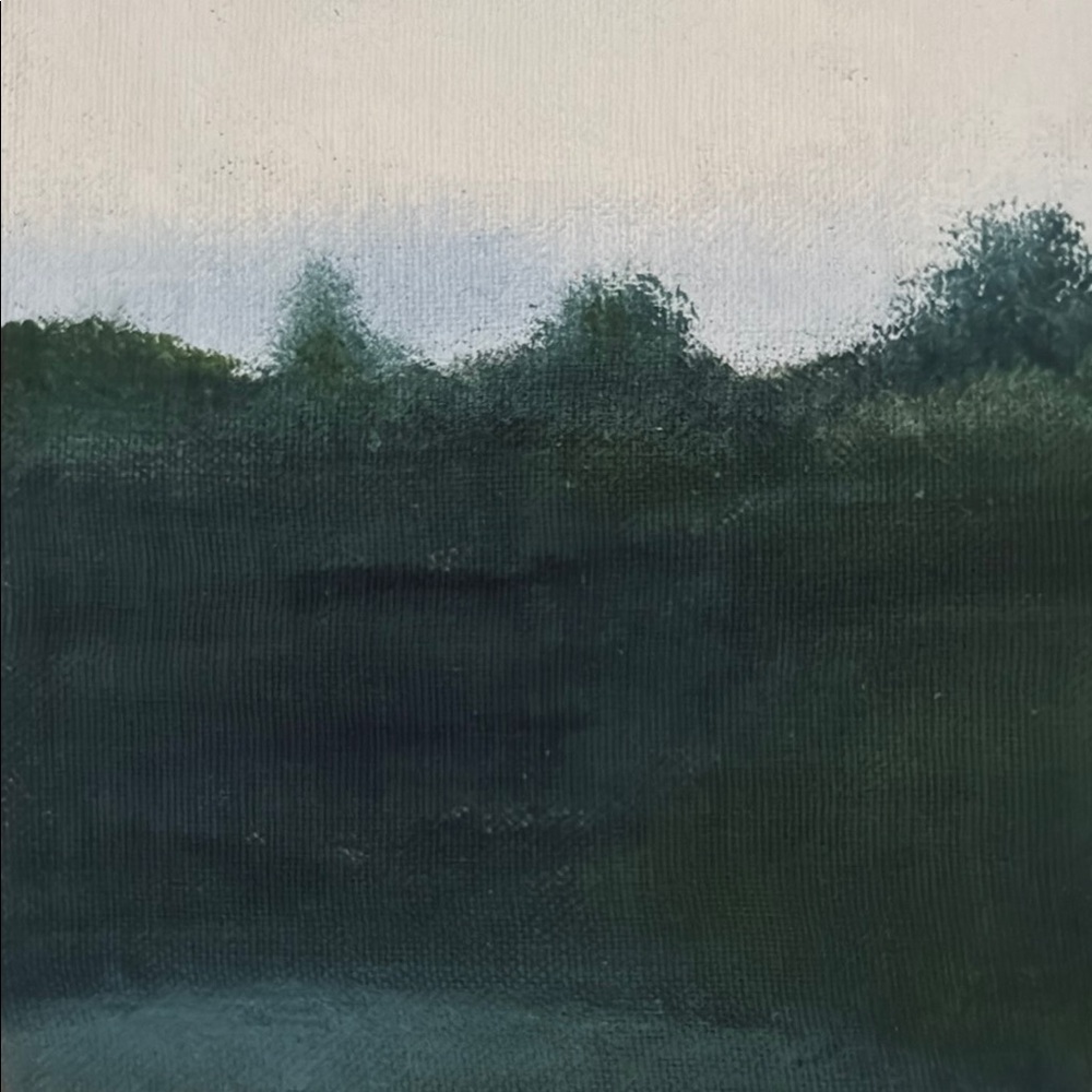 Abstract Green Landscape Canvas Art